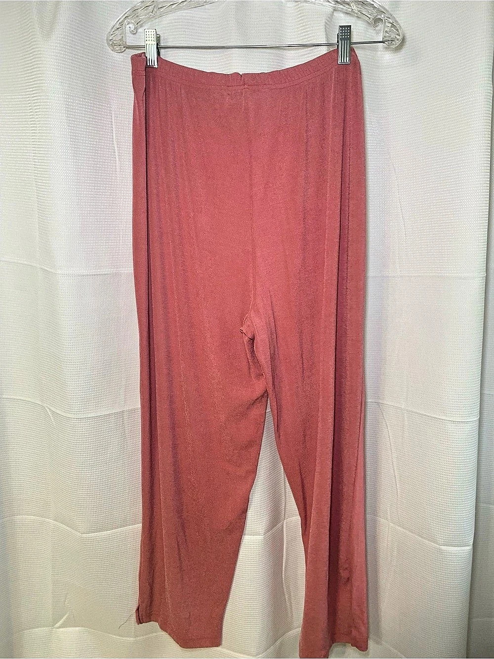 Carolyn Strauss Women's Polyester Leggings in Pink Large Like New